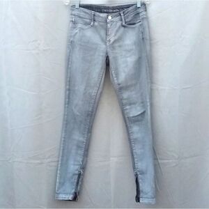 Calvin Klein grey jeans zipper ankle